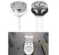 Botones de al ras Puss Single/Dual, el asiento del inodoro de 38 mm cubre  un interruptor de baño de reemplazo de agua, acabado cromado de ABS, ...