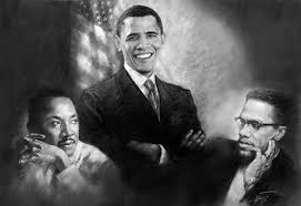 There was no point in the fight for desegregation. Barack Obama Martin Luther King Jr And Malcolm X Pastel By Ylli Haruni