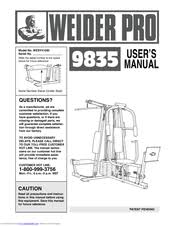 Weider Pro 9835 Manuals