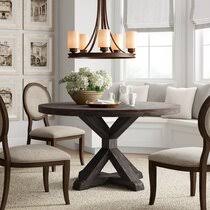 Farmhouse round dining table set for 4. Country Farmhouse Round Kitchen Dining Tables You Ll Love In 2021 Wayfair