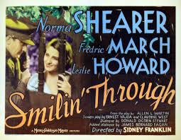 Smilin Through Lobby Card With Norma Shearer Fredric March And Leslie Howard 1931 Cinema Muet Cinema Muette