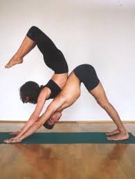 Couples yoga is a great way to boost communication, build trust and have fun! Mmm Couples Yoga Couples Yoga Poses Couples Yoga Yoga Poses Advanced