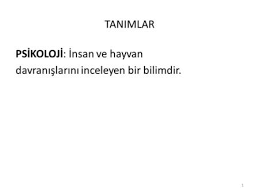 Psikoloji Ile Diger Bilim Dallari Arasindaki Iliski Ppt Video Online Indir