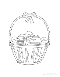 Home holiday coloring pages easter basket coloring pages. Easter Basket Template Easter Basket Clipart Easter Craft