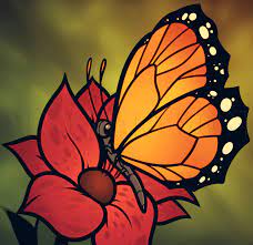 Free download and use them in in your design related work. How To Draw A Butterfly On A Flower Butterfly And Flower Step By Step Drawing Guide By Dawn Dragoart Com