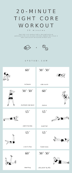This workout is a core workout that you can easily complete on its own or tack onto the end of another workout. 20 Minute Tight Core Workout