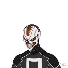 Draw a vertical oval which overlaps almost half of the circle. Agent M Loves Tacos This Is Awesome Animated Ghost Rider By Brittany