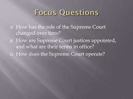 The age of supreme court justices becomes a factor as soon as they are nominated because they are granted lifetime appointments. Ppt The Supreme Court Powerpoint Presentation Free Download Id 2926532