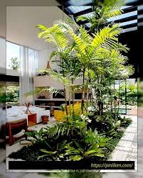 30 Beeindruckende Indoor Garten Ideen Um Ihr Zuhause Zu Erfrischen Gartenarchitektur Garten Design Tropischer Garten