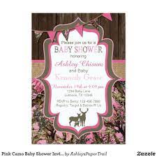 Pink Camo Baby Shower Invitation Zazzle Com Camo Baby Shower Invitations Pink Camo Baby Baby Shower Camo