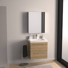 Meuble Simple Vasque L 60 X H 58 X P 33 Cm Effet Chene Naturel Remix En 2020 Meuble Vasque Leroymerlin Salle De Bain Meuble De Salle De Bain