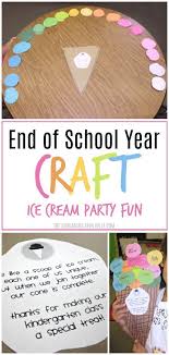 Print | back to craft ideas. Ice Cream Themed Class Project For End Of School Year End Of School Year End Of School Kindergarten Crafts