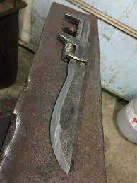Knife S Made Out Of Tools And Other Miscellaneous Items Knife Making Knife Wrench Knife