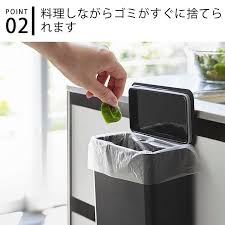 楽天市場 マグネット シンク扉ゴミ箱 タワー ゴミ箱 生ゴミ キッチン 容器 収納 ボックス tower プラスチック マグネット 脱着式 ホワイト ブラック 4268 4269 食洗機用洗剤入れ 洗面所 おしゃれ 山崎実業 yamazaki carro デザイン雑貨カロ 生ゴミ シンク 収納
