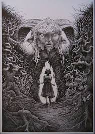 Pin By Sheri Lynn On Spooky Labyrinth Art Labyrinth Tattoo Horror Art