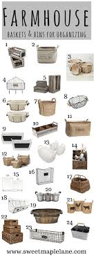 Rustic Farmhouse Baskets And Bins For Organizing Sweet Maple Lane Farmhouse Baskets Home Decor Accessories Rustic Farmhouse