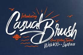 The best type libraries to download free fonts for your designs. Casual Brush Script Font Free Download Free Script Fonts