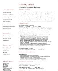 Knowledge of microsoft word (creating and saving documents), excel (simple graphs, creating data sheets), and outlook (sending and responding to emails) college degree or higher. Free 9 Sample Logistics Resume Templates In Ms Word Pdf