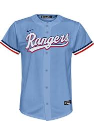 Longhorns jersey with free shipping. Nike Texas Rangers Youth Light Blue 2020 Alternate Jersey 133404803