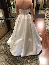 Image Result For Satin Cummerbund Ball Gown Wedding Dress Bustled Wedding Dress Bustle Satin Wedding Gown Ballroom Wedding Dresses