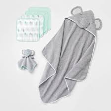 Bathing your baby is an experience many parents treasure. Baby Boys Elephant Bath Towel And Washcloth Set Cloud Island Gray Target