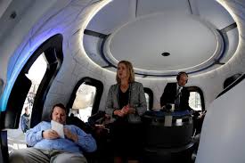 A digital representation of the inside of blue origin's new shepard passenger capsule. Blue Origin Plans To Charge Passengers At Least 200 000 For Space Trips 247newsupdate Blog