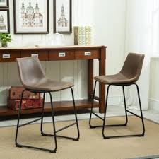 leather bar stools & counter stools