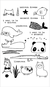 20174 Mermaid Animal Set Sketch Book Animal Drawings Easy Drawings