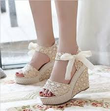 Wedding Shoes Comfortable Bridal Wedges Bridal Wedges Macy S Bridal Wedges Shoes Shoes And The Weddings Zhenskie Sandalii Svadebnye Tufli Tanketka