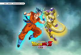 Battle of gods and resurrection 'f' on sky cinema (aug 11, 2016) quick reminder. Hd Wallpaper Dragon Ball Z Resurrection Of F Cloud Sky Two People Nature Wallpaper Flare