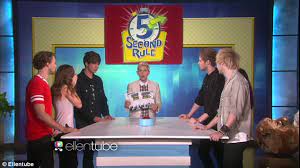5 Seconds Of Summer Play Fast Paced Board Game On The Ellen Degeneres Show Daily Mail Online