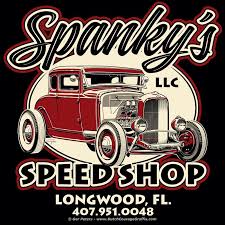 Spanky S Speed Shop Logo Spanky Ford Modela Coupe Logo Artwork Vintage Hot Rod Vintage Shirt Design Car Artwork