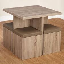 Details About Compact Dining Set Studio Apartment Storage Ottomans Small Kitchen Table Chairs Furniture Small Kitchen Tables Diy Furniture