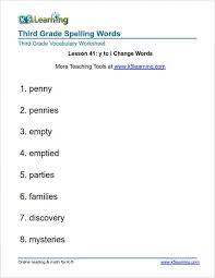 Our 3rd grade spelling words, worksheets and activities will provide you with lots of help for this important year. Spelling Words For Grade 3
