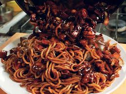 Korean Black Bean Noodles Jajangmyeon Bean Noodle Black Bean Noodles Korean Black Bean Noodles
