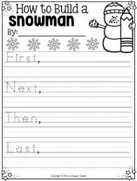 Free How To Build A Snowman Writing Activity By Curriculum Castle