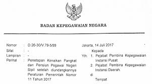Cara mendaftar pns secara online. Download Surat Kepala Bkn No D 26 30 V 79 5 99 Tentang Penetapan Kenaikan Pangkat Dan Pensiun Pns Setelah Diundangkannya Pp No 11 Tahun 2017 Salam Edukasi