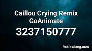 Try to search for a track name using the search box below or visit the roblox music codes page. Roblox Caillou Remix Song Id