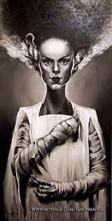 The Bride Frankenstein By Simonhayag Deviantart Com On Deviantart Bride Of Frankenstein Frankenstein Art Frankenstein