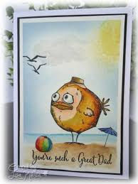 Mix120 Great Dad By Lisa Ku Cards And Paper Crafts At Splitcoaststampers Tim Holtz Crazy Birds Stamps Tim Holtz Crazy Birds Tim Holtz Crazy Birds Cards