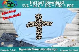 Leopard Print Cross Graphic By Dynamicdimensions Creative Fabrica Di 2020