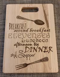 Elevenses is apparently an actual thing in the uk and ireland. Lord Of The Rings Hobbit Meals What About Second Breakfast Cutting Pikes Peak Laser Creations