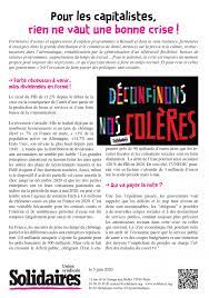 Pour Les Capitalistes Rien Ne Vaut Une Bonne Crise