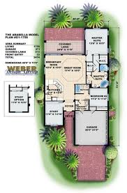 Mediterranean House Plan Narrow Lot Mediterranean Cottage Floor Plan Mediterranean House Plans Florida House Plans Mediterranean Floor Plans