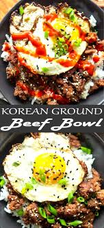 Korean Ground Beef Bowls Recipe In 2020 Dinner With Ground Beef Beef Dinner Quick Ground Beef Recipes