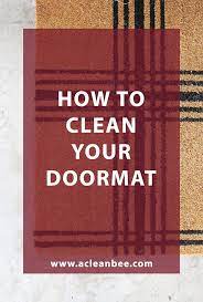 How To Clean A Doormat | Cleaning Hacks, House Cleaning Tips, Deep Cleaning  Tips