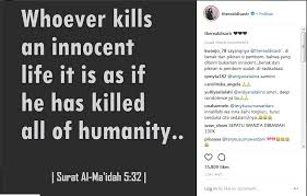 Dan janganlah kamu mendekati zina poin kedua dari surat al isra ayat 32 ini menjelaskan keburukan zina. Surabaya Diguncang Bom Dian Sastro Mengutip Surat Al Maidah Okezone Celebrity