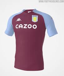 Check out the evolution of aston villa's soccer jerseys on football kit archive. Aston Villa 20 21 Home Kit Released Footy Headlines Aston Villa Football Shirts Aston