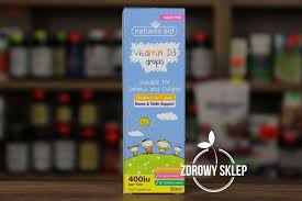 Natures Aid Witamina D3 Dla Dzieci Krople 50ml Witaminy Witamina D3