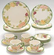 Franciscan Fresh Fruit Dinnerware Tableware Tiered Serving Trays Coffee Candle